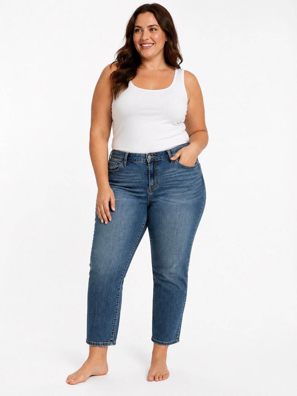 Torrid Premium Women's Blue Medium Wash Skinny Denim Jeans 5-Pocket Size 22R